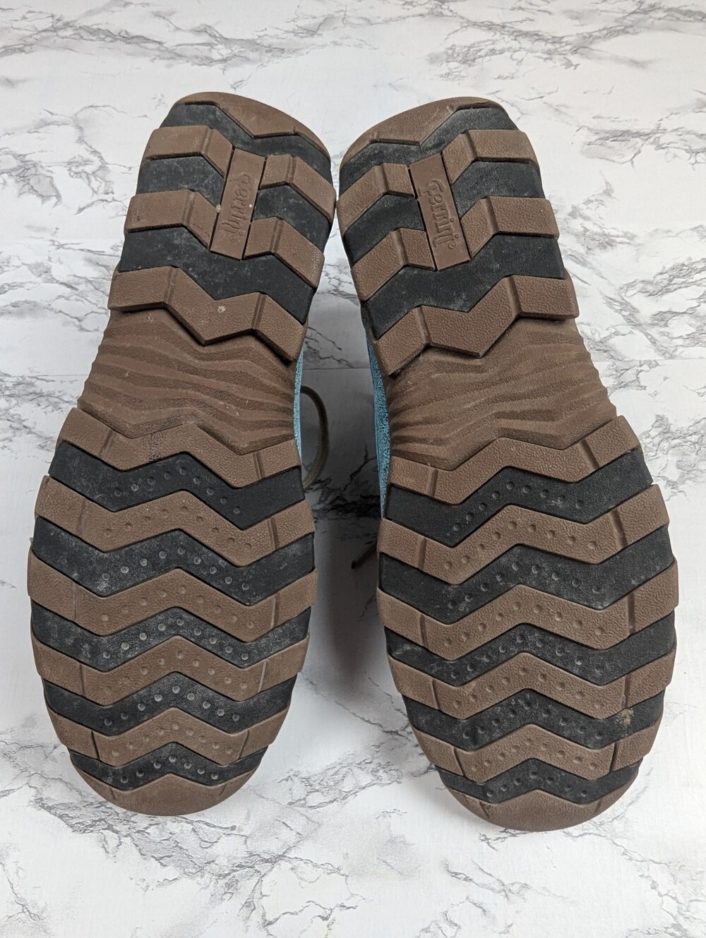 Ferrini Turquoise Textured Leather Moc Toe Boat Shoes Loafers Sz 9B - Picture 8 of 14